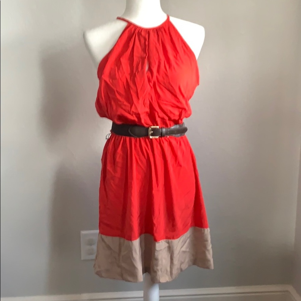 Orange Halter Dress
